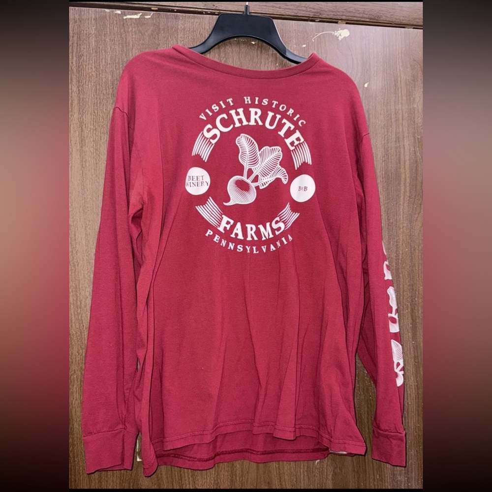 ‘The Office’ Red Schrute Farms Long Sleeve Shirt